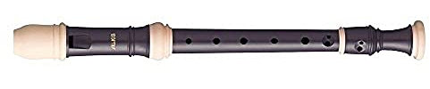 Aulos 700095 C-Sopran Blockflöte Symphony Mod.503B barocke Griffw.braun, komplett mit Tasche, Wischerstab, Fettdose und Grifftabelle