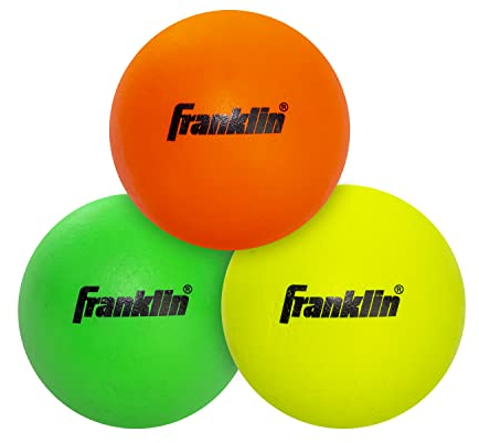 Franklin Sports Youth White Green & Red Mini Game Practice Lacrosse Balls 3-Pack