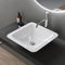 doporro Waschbecken Mineralguss 43x43x12cm Design Aufsatzwaschbecken aus Gussmarmor, Waschtisch, Waschplatz, Colossum803