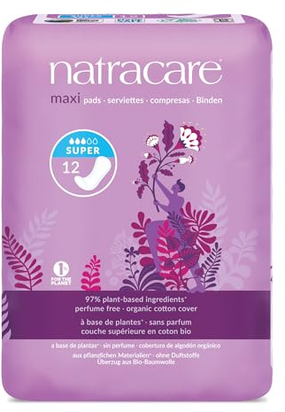 Natracare Natural Maxi Pads Super 12's-3 Pack