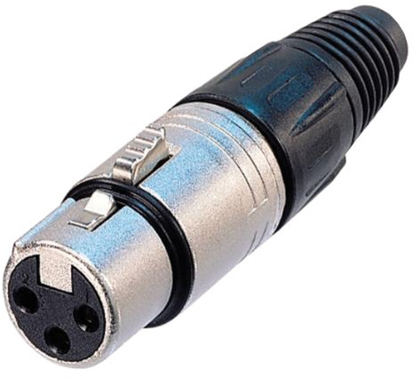 Neutrik NC3FX 3 Pole XLR Female, Nickel