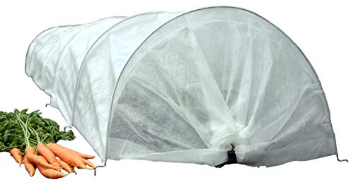 Haxnicks Giant Easy Tunnel Fleece | Ready To Use Fold Out Design Fleece Garden Tunnel | Plant Weather Protection Cloche | Protect Tender Plants | L300 x W60 x H45 cm Etun020101