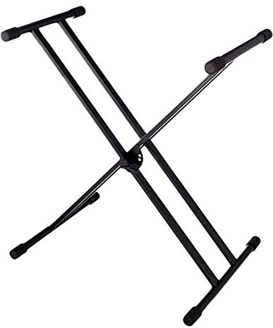 Keyboardständer doppelstrebig schwarz höhenverstellbar