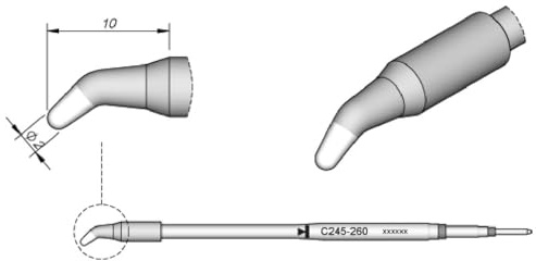 JBC C245260 Lötspitze für T245