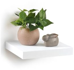 Modul'Home 6RAN790BC Etagère Flottante Panneau/MDF Blanc 25 x 22,8 x 3,4 cm