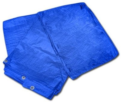 Bâche imperméable et légère de 4 m x 6 m - Bleu