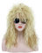 Karlery 70s 80s Metal Rocker Mullet Wig Mens Womens Long Curly Blonde Party Costume Anime Wig