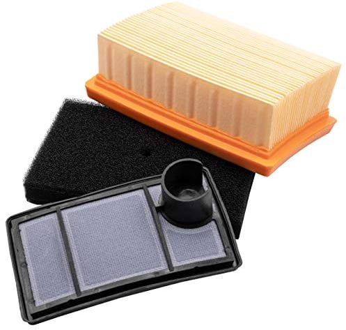 vhbw 3-teiliges Filter-Set kompatibel mit Stihl TS400 Trennschleifer, Motorsäge - 3x Ersatz-Filter (Luftfilter, Vorfilter, Zusatzfilter)
