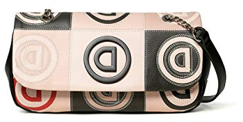 Desigual Logo Patch Zurich Across Body Bag Beige