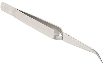 Utoolmart Pince à épiler à bout pointu en acier inoxydable argenté