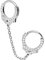 PIERCINGLINE Chirurgenstahl Segmentring Clicker KRISTALLHANDSCHELLEN Piercing Ohr Helix Ring Silberfarben Lange Kette 74 mm