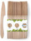 BIOZOYG Einwegmesser Holz 200 Stück 18cm | Essbesteck Messer Holzbesteck Einweg Bio Einweggeschirr Holz Einwegbesteck Holzmesser Einmalbesteck Schmiermesser wooden Knife Besteck