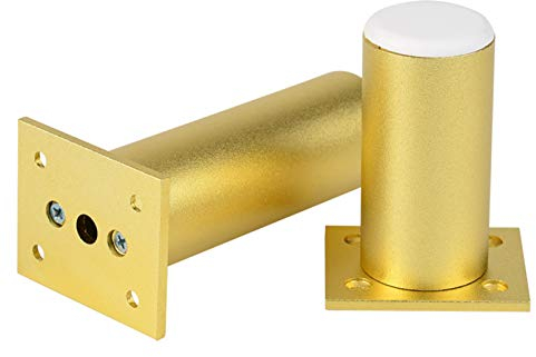 Schrankfüße Höhenverstellbar, Möbelfüße Gold Möbelfüsse Modern Höhe:6-30cm Sockelfuß Sideboard/Nachtschrank Füße Möbelbeine Aluminiumlegierung | Eloxierte Oberfläche,4× Schrankfüsse (6cm/2.4)