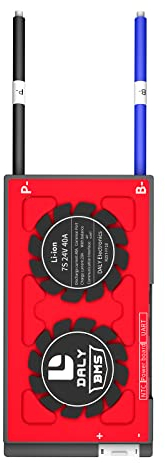 Daly Smart 3S ~ 24S 12V ~ 84V 30A ~ 250A Li-Ion-Akku Bluetooth BMS Common Port mit Balance-Kabel + Bluetooth-Modul + NTC Temperatursensor, Li-Ion 7S 24V, 40A UART + Bluetooth