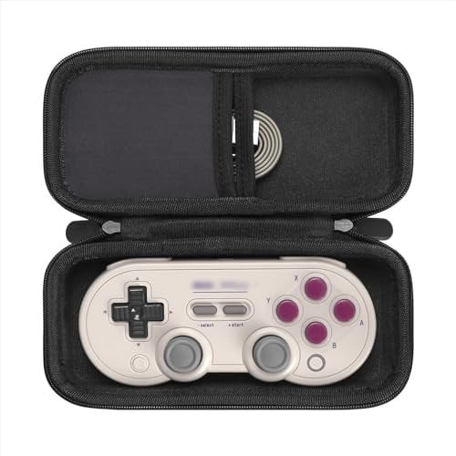 GEEKRIA Game-Controller-Hülle, kompatibel mit 8Bitdo SN30 Pro, SN30, SF30 Pro Controller, Hartschalen-Aufbewahrungs-Reisetasche
