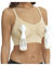 YILEEGOO Women 's Nursing Bra Seamless Hands Free Breast Pump Breast Feeding Pump Pumping Maternity Bra (Beige, M)