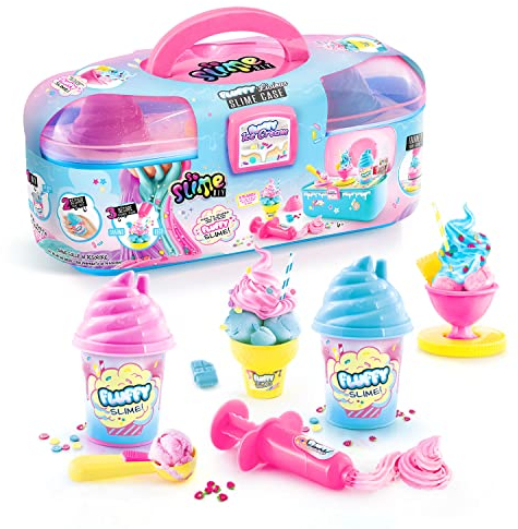 Canal Toys - Mallette de Slime Fluffy avec Accessoires - Vanity de Slime DIY - Dès 6 Ans - SSC 206, Violet