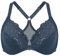 DELIMIRA Women's Front Fastening Bra Racer Back Lace Plus Size Non Padded Underwired Sargasso 38E