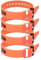 Appia Straps - Spanngurte 35cm Orange (4er Pack) inkl. Strap-Keeper für Fahrrad, Ski, Bikepacking, Camping, Heimwerken aus TPU mit rostfreier Aluminium-Schnalle