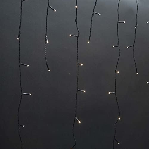 Nedis Dekorative Eiszapfenlichter | 180 LED's | Warmweiss | 5.90 m | Lichteffekte: 7 | Netzstromversorgung