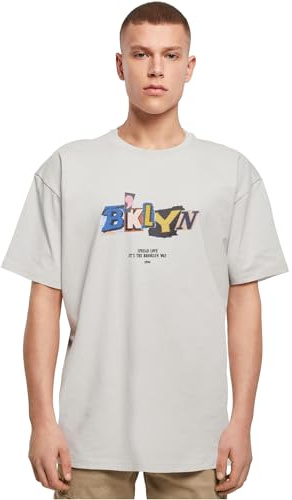 Mister Tee Herren T-Shirt Brklyn OversizeTee lightasphalt XL