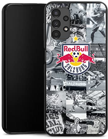 DeinDesign Slim Case extra dünn kompatibel mit Samsung Galaxy A13 4G Silikon Handyhülle schwarz Hülle FC Red Bull Salzburg Red Bull Salzburg