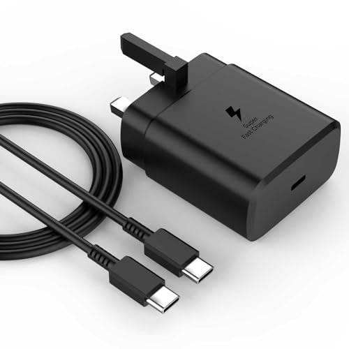 BENSN 45W Super Fast Charger Compatible with Samsung Galaxy S25 Ultra/ S25+/ S25/ S24 Ultra/ S24+/ S23 Ultra/S23+/ S22 Ultra/ S22+,Tab S10 FE+/ FE/Ultra/ S10+/ S6 Lite/ A9+/ A9 Table Charger