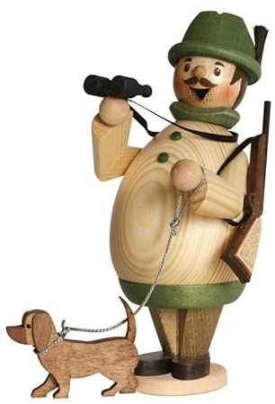 Kuhnert Drechslerei Rauchmann/Räucherfigur - Rauchfigur - Rauchman Max (Förster) - Made in Germany
