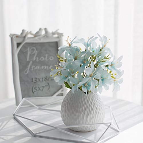 Künstliche Blume im Topf, klein, frisch, künstlicher Rosenstrauß, Blumensträuße, dekorative Ornamente, Kunststoff-Topfpflanzen, getrocknete Blumen (Kombination P)