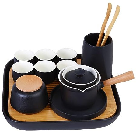 Service à Thé en Céramique Artisanale Moshang Yanyun - Service à Thé Chinois Complet pour 6 Personnes - Céramique Chinoise de la Plus Haute Qualité (Moshang Yanyun)
