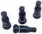 4x Aluventile PKW Metallventil 11,3mm Leicht Felgenventile (Matt Schwarz)