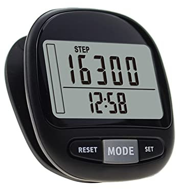 FUWIND 3D Pedometer Step Counter Calorie Counter for Walking with Clip and Strap, Memory. Accurate Step Counter for Men Women & Kids