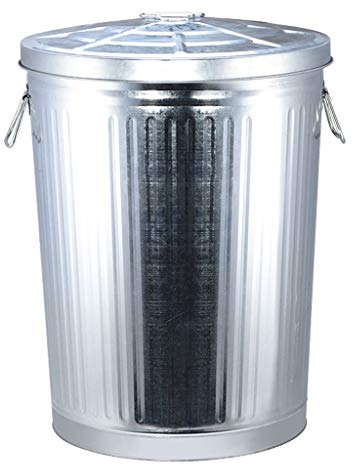 Garbage Recycling Bin Outdoor Trash Can, School Kitchen Park With Lid/Trash Can, Large Capacity 7L/75L Storage Bucket Kitchen Trash Can (Silver Large)