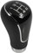 Juttzzei Mazda Auto Schaltknauf, 5 Gang Schaltknauf, Premium-Leder Mazda 2 Schaltknäufe für Mazda 2 2007-2011 3 2006-2012 6 2006-2011 323 2003-2006 BK 2006 2010 Schalthebel - Schwarz