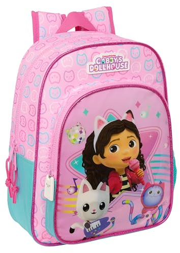 safta Zaino per feste casa delle bambole di gabby adattabile da 38 cm