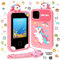Fullove Mädchen Geschenk 6 7 8 9 Jahre Kinder Smartphone: Geschenke für 6-10 Jährige Mädchen Kinder Handy Geburtstagsgeschenk für Mädchen 7 8 9 10 Jahre Spielzeug ab 10-12 Jahre Rosa Smartphone Pink