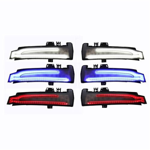 LHyyY Spiegelblinker-Aussenspiegel-Blinker Für Benz C Klasse W204 2008-2013 C180 C200 C250 C300 C350,Dynamische Seite Rückspiegel-Spiegel-Blinker Lichtanzeige,C-Amber Red