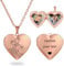 PHOCKSIN Rose Gold Heart Locket Necklace 12 Birth Flowers Personalised Love Heart Necklace that Holds Pictures Customised Gifts Locket Necklaces for Girls Birthday