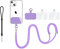 QZLSAYSL 6 Pezzi Cordino per telefono cellulare, cordino universale per telefono cellulare, cinturino regolabile per iPhone, Huawei, Samsung e tutti gli smartphone (Colore viola)