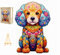 PASJO Holzpuzzle mit Hundemotiv 275 Teile 37,9x26,4 cm Geschenkidee für Kinder Einzigartige Tierförmige Holz-Puzzle Creative Jigsaw aus Holz für Erwachsene