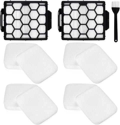 Spofan Filter Replacement for Shark Lift-Away NV602UK NV602UKT NV612UK NV612UKT Anti Hair Wrap NZ690UK NZ690UKT NZ691UK NV702UK NV702UKT NZ710UK NZ710UKT Upright Vacuum, 2 HEPA + 4 Foam Felt Filter