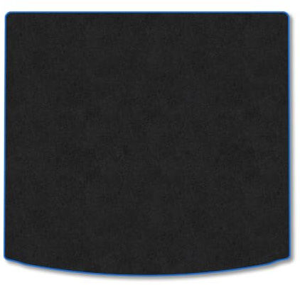VW Touran (2015-2026) Carpet Boot Mat | Blue Edge Trim Tailored Fit Boot Liner Full Coverage Protection Accessories Easy Clean Anti Slip Made in the UK