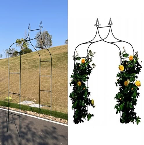 LYXXJRYBHD Metall-Gartenbogen, Pergola-Gartenlaube, Gartentor für Verschiedene Kletterpflanzen, für Hochzeiten, Garten Oder Partydekoration
