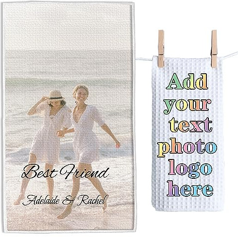 Personalisierte Küchentuch benutzerdefinierte Waffel weben Handtuch Geschenk für Housewarming Hochzeit Freund Geburtstag