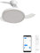 CREATE / WIND CLEAR STUDIO S/Ventilador de techo con luz blanco con Wifi y mando / 40W, Temporizador, Ø 91 cm, 6 velocidades, aspas retráctiles, 3 temperaturas de luz, función verano-invierno