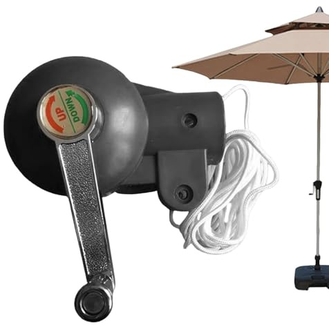 Tiajingzi Outdoor Terrassenschirm Kurbel, Ersatzteile für Sonnenschirm, Regenschirm Kurbelgriff, Austausch der Regenschirm Handkurbel für, Schlüsselschirm, Innenhof Mittelsäulenschirm