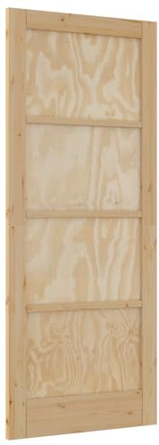vidaXL Porta Interna ORKDAL 83x202x4 cm Porta in Legno Massello di Pino