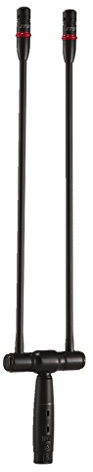 JTS GM-5215LDU Doppel-Schwanenhalsmikrofone mit LED schwarz