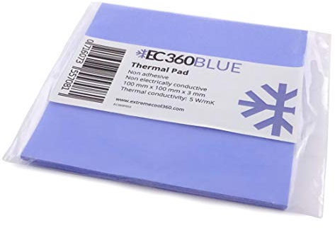 EC360® Blue 5W/MK Pad Thermique (100 x 100 x 3,0 mm)