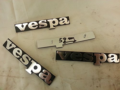 1 x Vespa PK Aluminium-Nummernschild, 19 x 100 mm.
